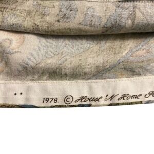 House N Home VTG 1970s Multicolor Tablecloth 50 x50 MCM Paisley Retro Boho